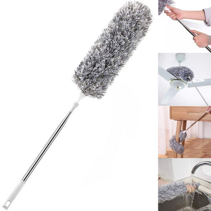 100-Inch Extendable Microfiber Feather Duster – Clean High Places Easily!