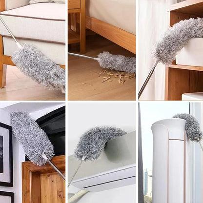 100-Inch Extendable Microfiber Feather Duster – Clean High Places Easily!