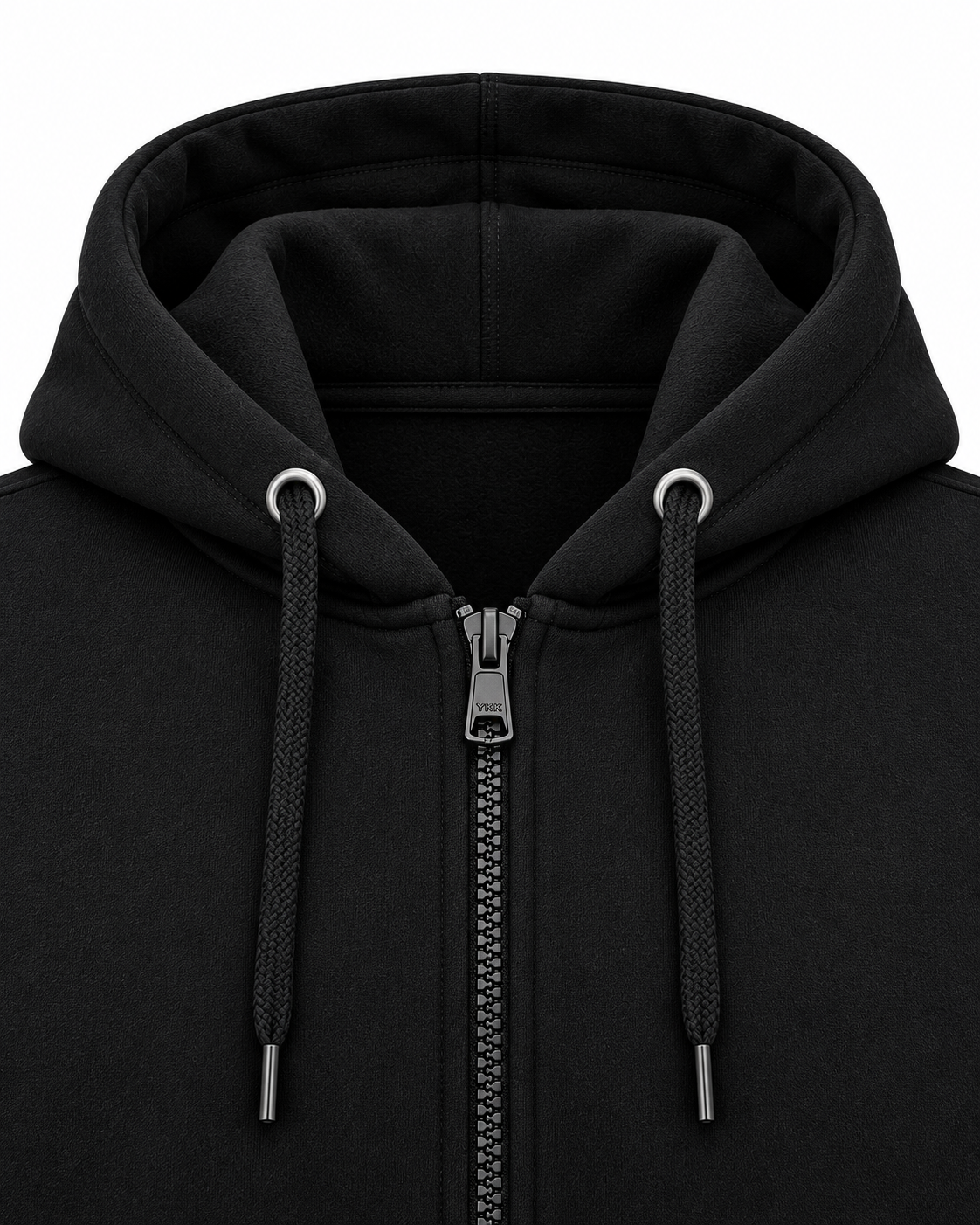 Men’s Premium Fleece Zip-Up Hoodie – Black
