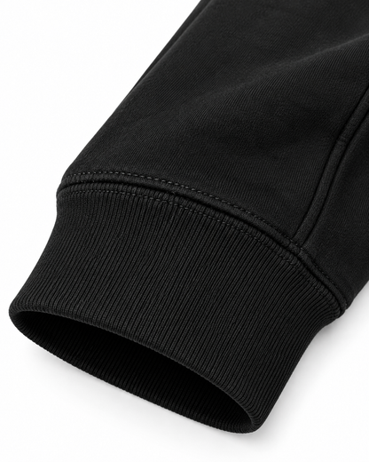 Men’s Premium Fleece Zip-Up Hoodie – Black