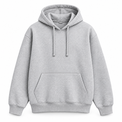 Men’s Premium Fleece Pullover Hoodie – Heather Grey