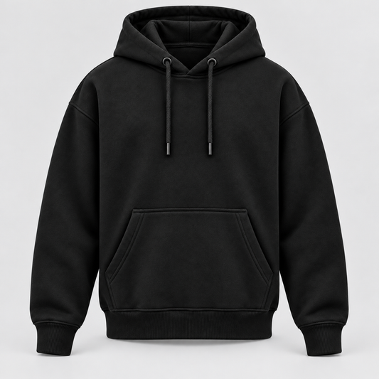 Men’s Premium Fleece Pullover Hoodie – Jet Black