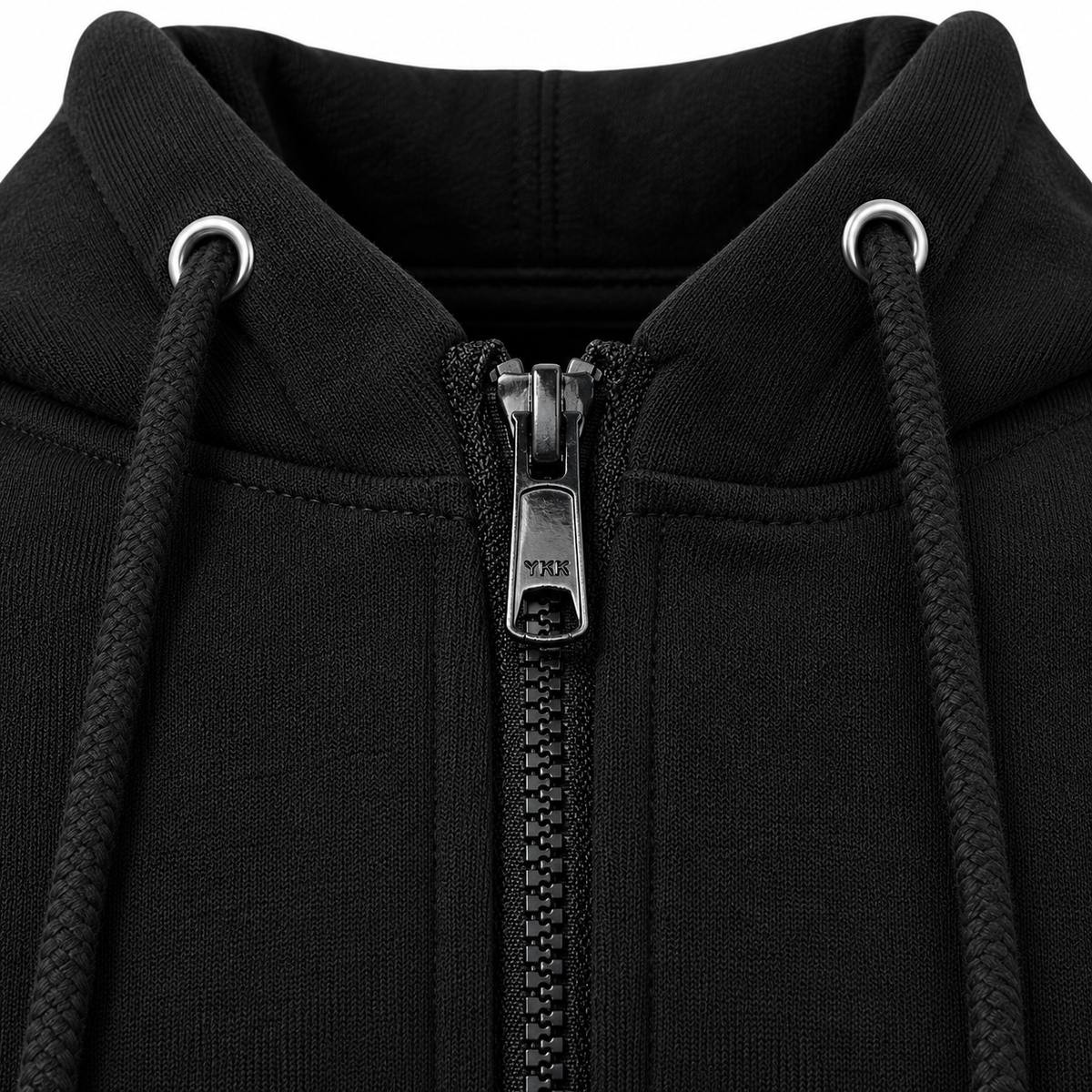 Men’s Premium Fleece Zip-Up Hoodie – Black