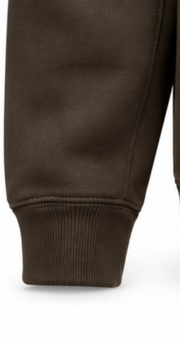 Men’s Premium Fleece Zip-Up Hoodie – Chocolate Brown